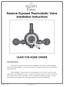 Reserve Exposed Thermostatic Valve Installation Instructions
