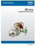 Product Catalog. 8X Line Cylindrical Knob Locks