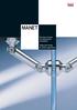 MANET. Technical manual for ordering and installation. Single-point fixings for interior applications