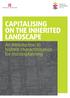 CAPITALISING ON THE INHERITED LANDSCAPE. An introduction to historic characterisation for masterplanning