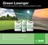 Green Lawnger. The complete agronomic turfgrass colourants package from BASF.