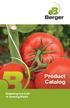 Product Catalog. Mastering the Craft of Growing Media
