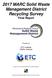 2017 MARC Solid Waste Management District Recycling Survey Final Report