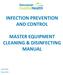 INFECTION PREVENTION AND CONTROL MASTER EQUIPMENT CLEANING & DISINFECTING MANUAL