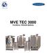 MVE TEC 3000 TECHNICAL FREEZER MANUAL