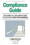 Compliance Guide 2015 NFPA 101 LIFE SAFETY CODE EXIT STAIR PATH MARKINGS. for Ecoglo Photoluminescent Markings to meet the requirements of