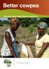 Better cowpea through good agricultural practices through good agricultural practices