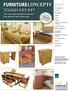FURNITURECONCEPTS TOUGH STUFF! Style, Durability & Value For: