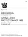 OZONE LAYER PROTECTION ACT 1996