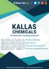 KALLAS CHEMICALS. Follow Us: Professional Cleaning Solutions. Products Division. Specialized in Industrial, Commercial & Domestic Cleaning Chemicals