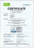 CERTIFICATE of Product Conformity (QAL1 )