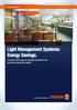 Light Management Systems: Energy Savings.