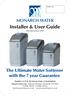 Installer & User Guide Effective January 2013