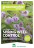 SPRING WEED CONTROL THE NUFARM GUIDE TO. Techniques, products and methods to reclaim pasture from spring weeds 4TH EDITION