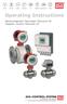 Operating Instructions. Electromagnetic Flowmeter Flowcont FN Hygienic version Flowcont LN