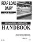REAR LOAD DAIRY INSTALLATION & OPERATION HANDBOOK P056170D. Rev /10 COMPONENT