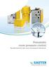 Pneumatic room pressure control. Top performance for clean rooms and top-security laboratories.