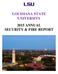 LOUISIANA STATE UNIVERSITY 2015 ANNUAL SECURITY & FIRE REPORT