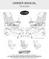 OWNER MANUAL PLEASE SAVE THIS MANUAL FOR FUTURE REFERENCE. Chair 9622 Chair