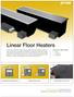 Linear Floor Heaters
