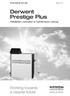Derwent Prestige Plus Installation, operation & maintenance manual