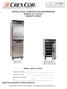 INSTALLATION, OPERATION and MAINTENANCE MANUAL for Cres Cor RADIANT OVENS