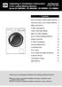 Operating & Installation Instructions Front Loading Washing Machine Model BD-W90XWV / BD-W80XWV / BD-W90WV / BD-W80WV