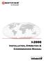 I-2000 INSTALLATION, OPERATION & COMMISSIONING MANUAL. 20/10/2009 Rev: 5.00
