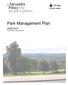 Park Management Plan This version: January 2012