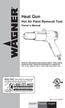 Heat Gun. Hot Air Paint Removal Tool Owner s Manual