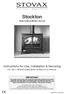 Stockton. High Output Boiler Stoves. Instructions for Use, Installation & Servicing. For use in GB & IE (Great Britain & Republic of Ireland).