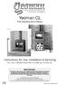 Yeoman CL. Free Standing Stove Range. Instructions for Use, Installation & Servicing. For use in GB & IE (Great Britain & Republic of Ireland).