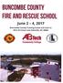 Buncombe County Fire & Rescue School June 2-4, 2017