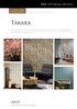 Takara. New 2018 Spring collections. meticulously crafted from extraordinary materials. Collection