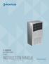 T-SERIES Air Conditioner. T29 Model INSTRUCTION MANUAL. Rev. D 2015 Pentair Equipment Protection P/N
