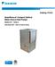Catalog SmartSource Compact Vertical Water Source Heat Pumps. Model GCV - Vertical Unit Sizes (1/2 thru 6 tons)