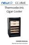 CC-280E Thermoelectric Cigar Cooler