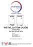 INSTALLATION GUIDE. Eternity Plus GAS WATER HEATERS MODELS M20 (JSW40-20VH) M20-50 (JSW40-20VH-50) M26 (JSW52-26VH) M26-50 (JSW52-26VH-50)