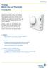 T125-E. Electric Fan Coil Thermostat. Product Bulletin. Operation. Appearance. Installation, Service and Maintenance