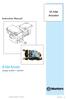 IA Inlet Actuator. Instruction Manual. IA Inlet Actuator Models: IA0090 IA0090P. Munters Corporation, March 2017 QM1235r1