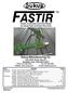 Owner s Instruction and Parts Manual for Sukup Fastir and Fastir Plus Units