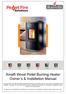 Amalfi Wood Pellet Burning Heater Owner s & Installation Manual