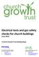 Electrical tests and gas safety checks for church buildings (June 2016) A Church Growth Trust Briefing Paper. Droveway ARCHITECTURE