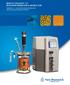 BIOFLO /CELLIGEN 115 BENCHTOP FERMENTOR & BIOREACTOR VERSATILE L AUTOCLAVABLE SYSTEMS WITH EASY-TO-USE TOUCHSCREEN CONTROLS