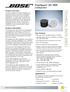 TECHNICAL DATA SHEET. FreeSpace DS 100F. Loudspeaker. Product Overview. Product Information. Key Features. Applications