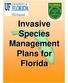 Invasive Species Management Plans for Florida