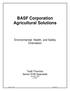 BASF Corporation Agricultural Solutions