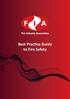 Best Practice Guide to Fire Safety