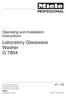 Laboratory Glassware Washer G 7804