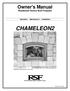 Owner's Manual Residential Factory Built Fireplace Operation Maintenance Installation CHAMELEON2